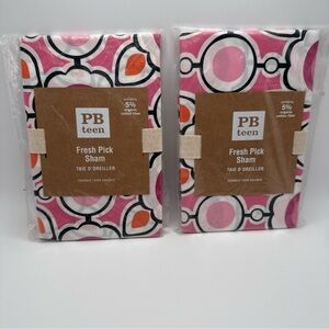 PB Teen Fresh Pick Sham Set of Two 100 % Cotton Discontinued